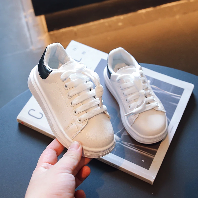 Girls Tennis 1 Year 2 Years Student Lace-up Casual Flats Com