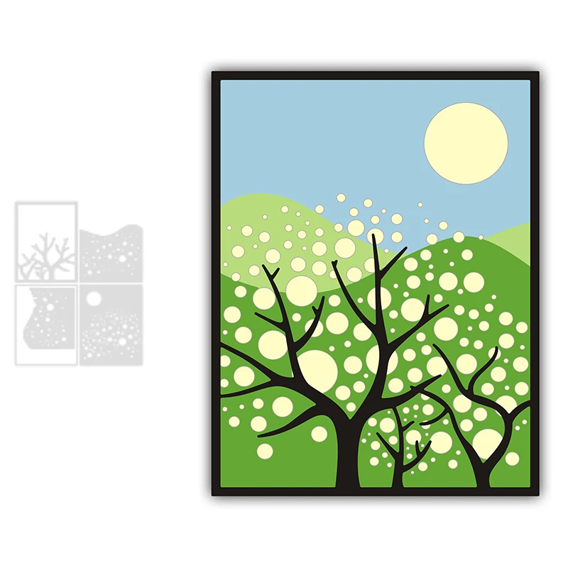 2023 январь Апрель новая поздравительная открытка металлическая пресс-форма