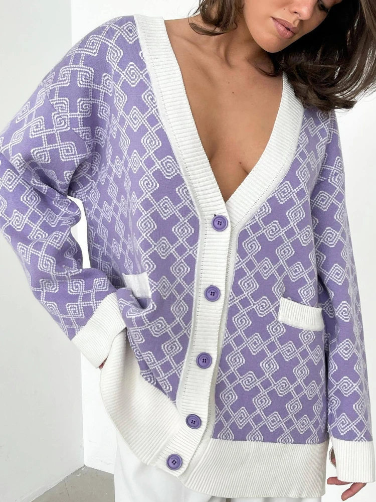 

Women's Long Cardigan Pockets Fashion Green Cardigan 2022 Female Clothing New Autumn and Winter Vintage Knitted Long Sleeve Coat