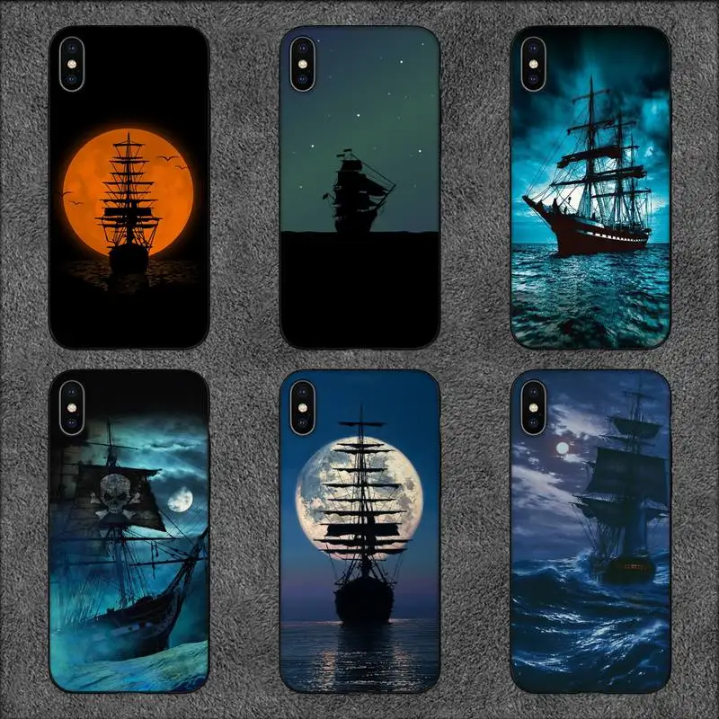 

Sailing Ship Pirate Ship Phone Case For iPhone 11 12 Mini 13 14 Pro XS Max X 8 7 6s Plus 5 SE XR Shell