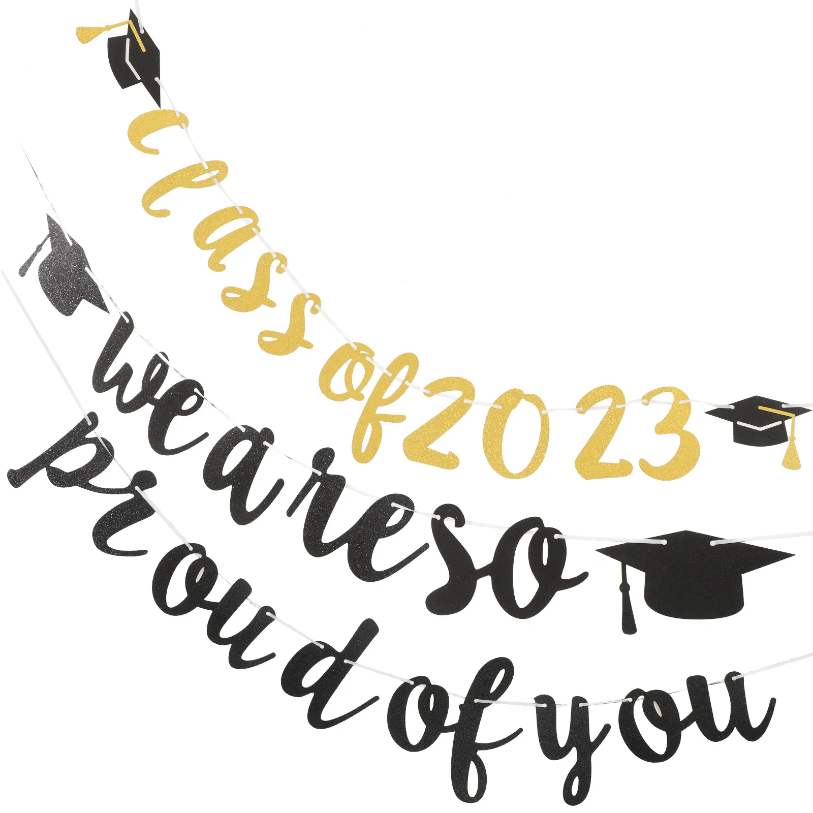 

Fire Place Graduation Hats Decoration Graduation Flag Festival Decor Supplies Background Banners Party Decoration Hanging Supply