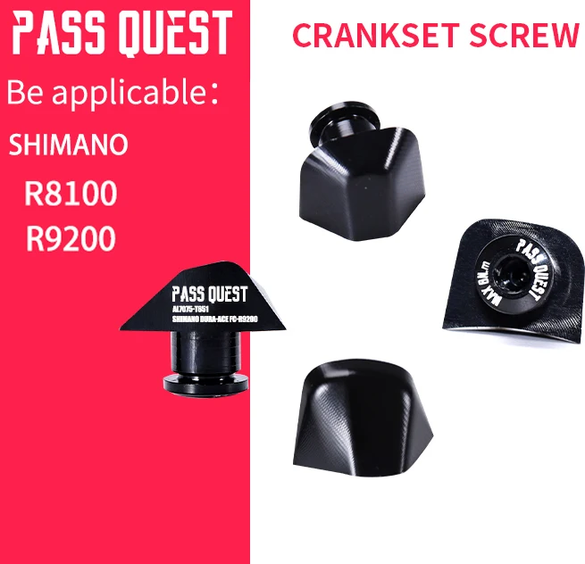 

PASS QUEST Crankset Modification Caps for SHIMANO R8100/R9200 Bicycle Cranks Crankset Modification Rings