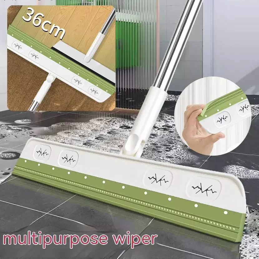 

NEW2023 Silicone Magic Broom Floor Clean Squeegee Hair Dust Brooms Bathroom Floor Wiper Household Sweeping Brush Glass Scraper T