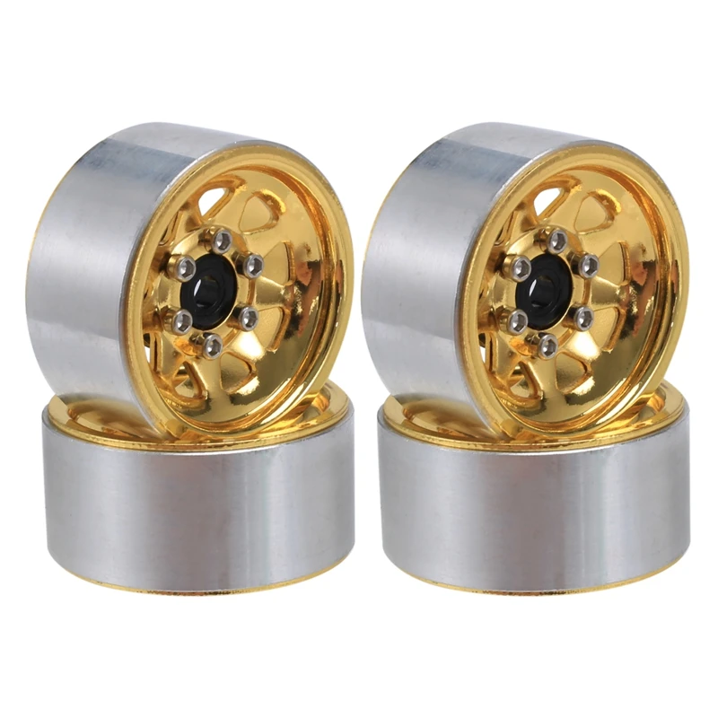 Сталь 1 0 обод колеса с бисером ступица для 1/24 RC гусеничного автомобиля осевой SCX24