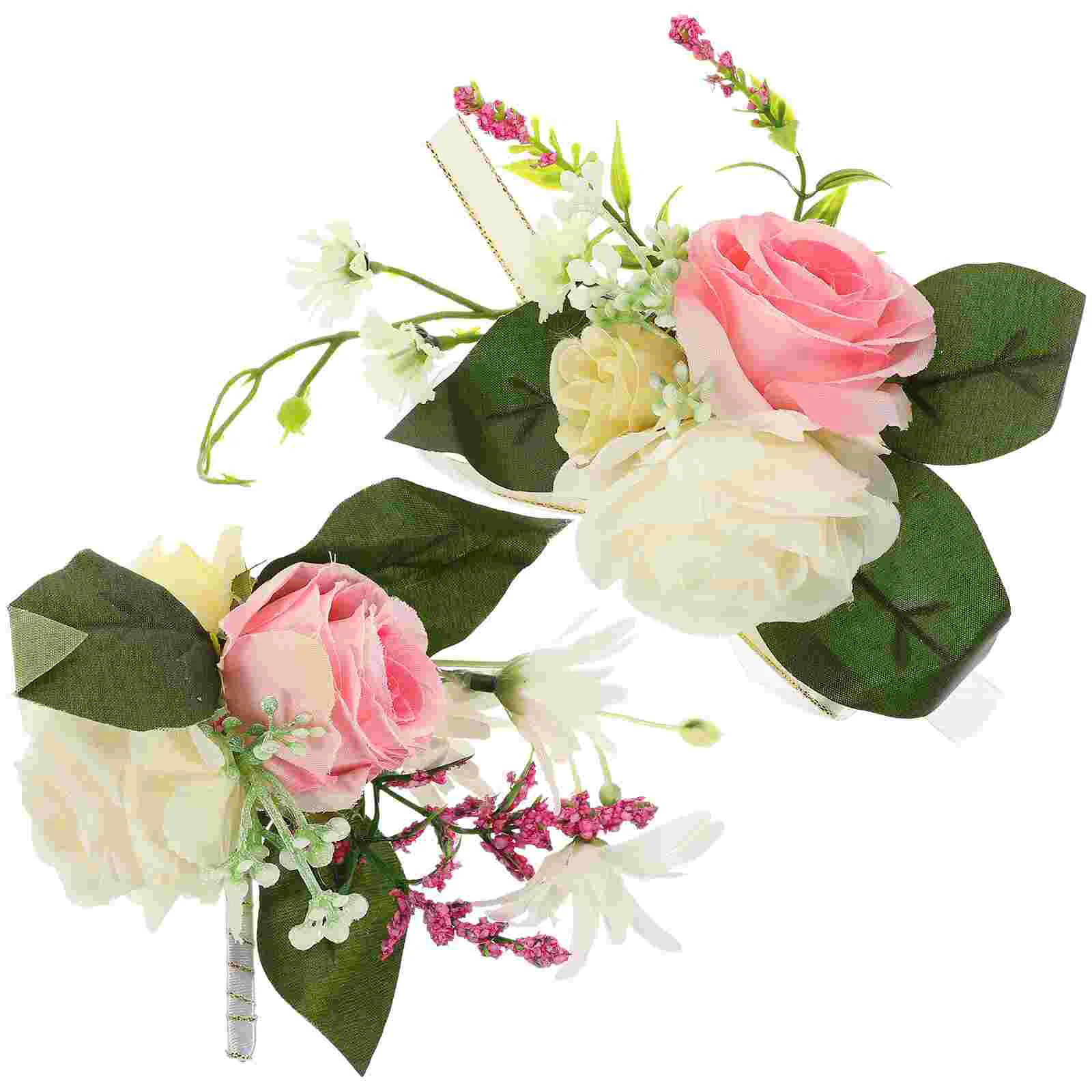 

1 Набор искусственных цветов корсаж и бутоньерка набор запястья корсаж и Бутоньерка Свадебные принадлежности