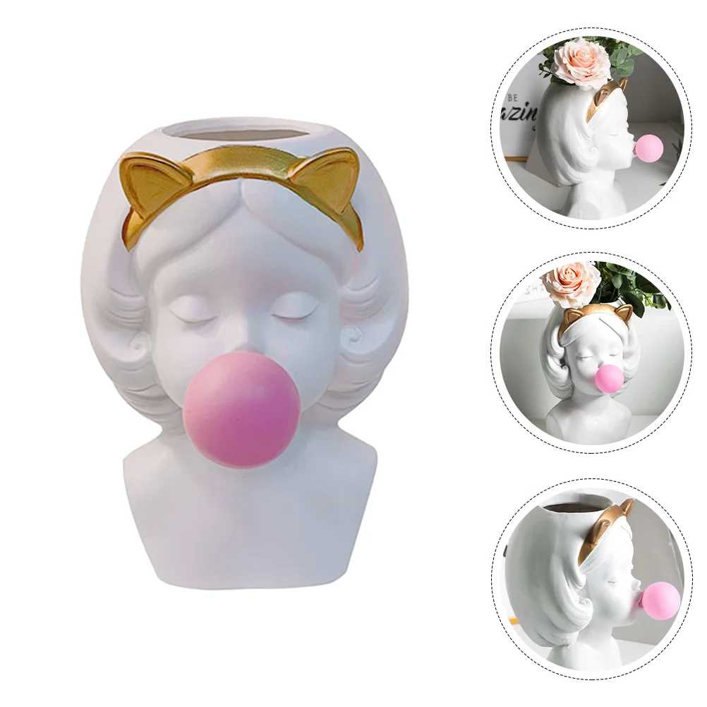 

1Pc Girl Shape Planter Succulent Planter Girls Shaped Flowerpot Flower Container