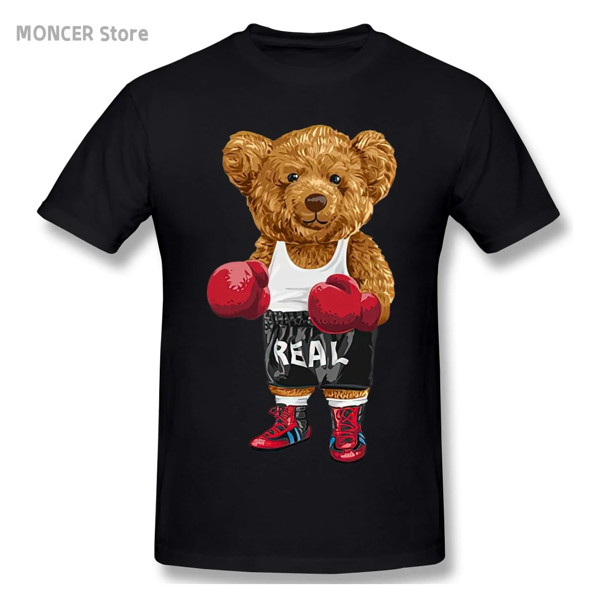 

Personality Boxing Teddy Bear T Shirt Casual Man/women Tee T-Shirt Short Sleeve Cotton Tshirt