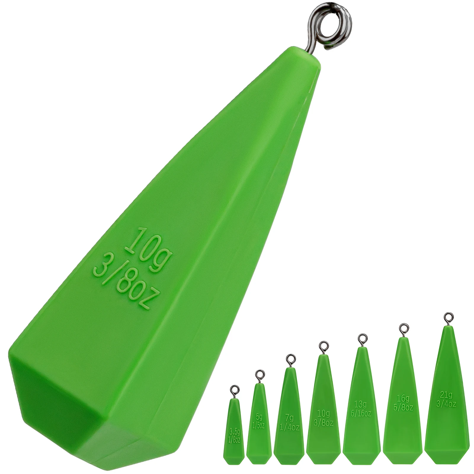 

THKFISH Fishing Practice Plugs Practice Plugs Weight Casting Plug Fishing Practice for Kids Improving Casting Skill 7 Sizes