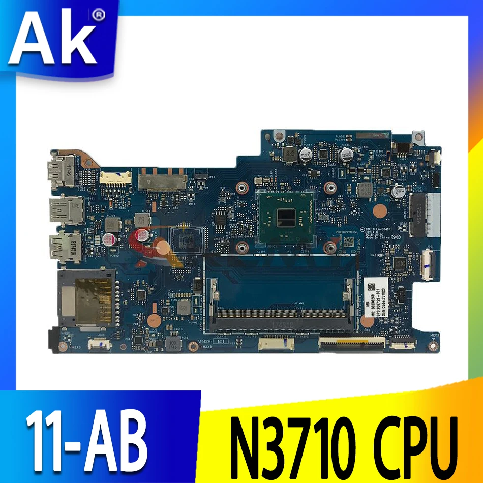 

For HP X360 11-ab004TU Laptop Motherboard LA-E341P 906724-501 906724-601 with N3710 CPU Fully Test ok