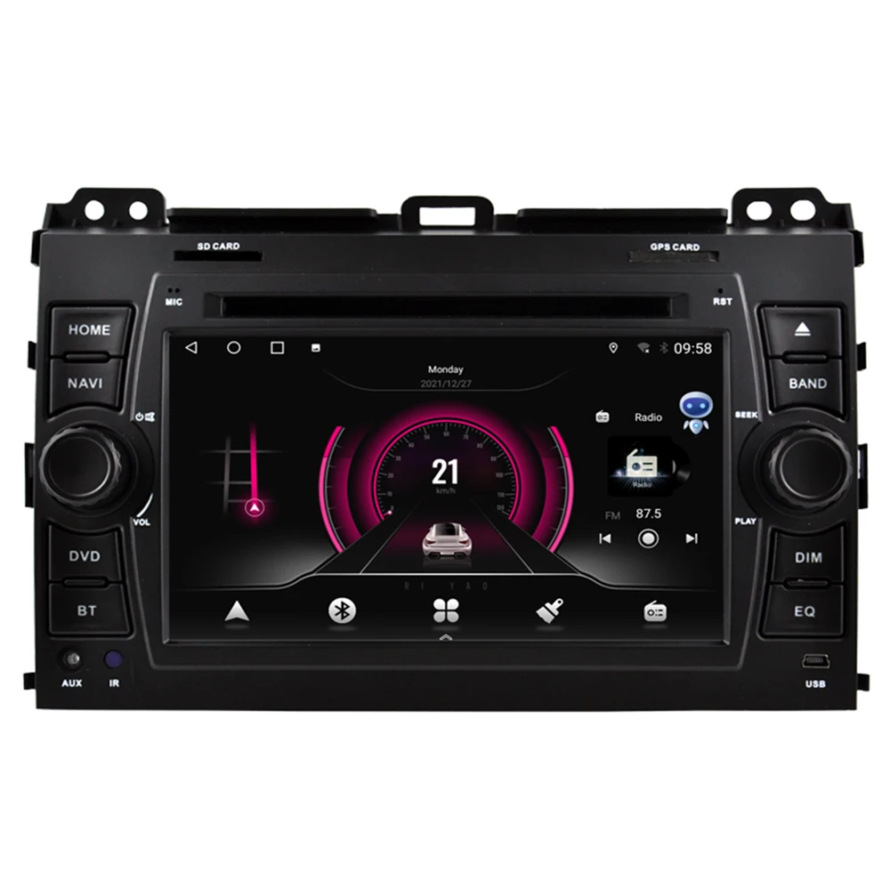 

DSP Carplay Android 12 For Toyota Prado 120 For Lexus GX470 Car Stereo Multimedia Player GPS Navigation Audio Radio DVD 2 Din