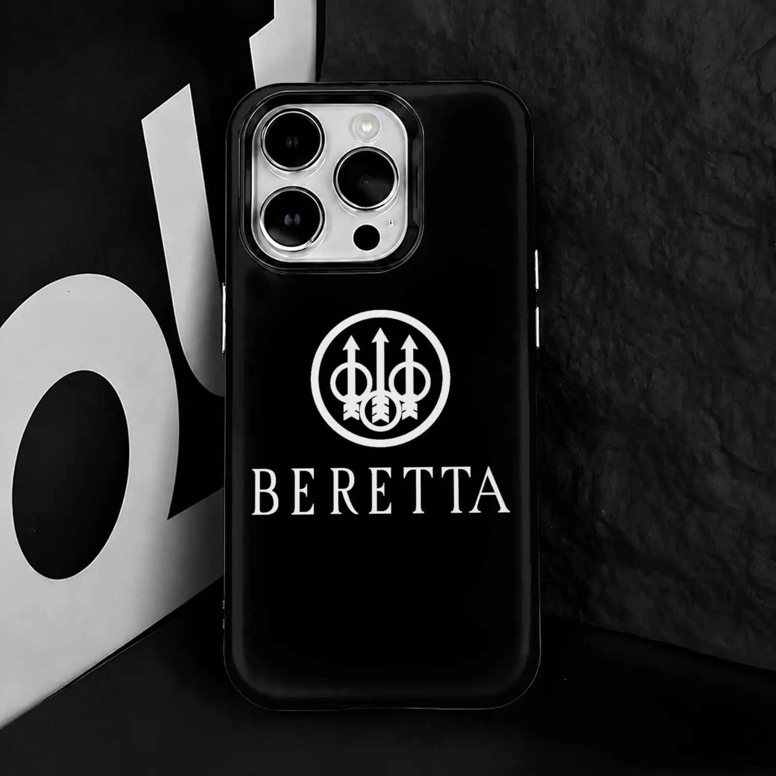 Фото Чехол для телефона Gun B-BerettaS для iPhone 17 16 15 14 13 12 11 Pro Max Air, двухслойный, противоударный, защитный, 2-в-1 №4