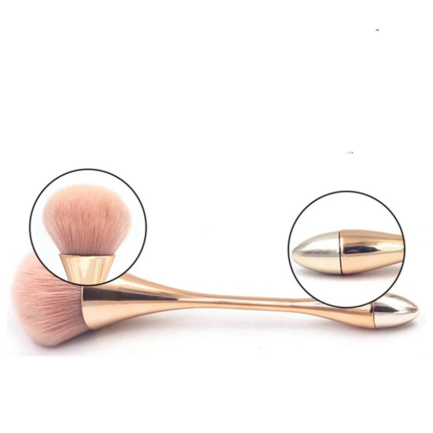 Rose Gold Powder Blush Brush Professional Make Up Large Cosmetic Face Cont brocha colorete Tool |