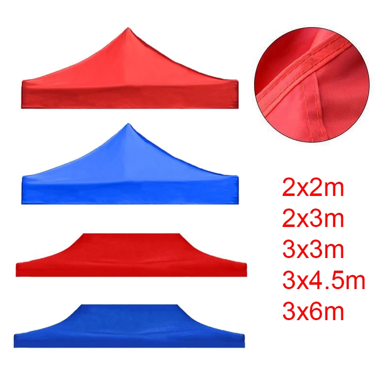 

Waterproof Awning Roof Replacement 420D Oxford Cloth Gazebo Roof Rainproof Cover without Stand Outdoor Gazebo Shelter Cover