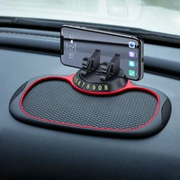 car phone holder silicone anti slip mat dashboard sticky phone support non slip pad parking number stand for iphone 13 pro max