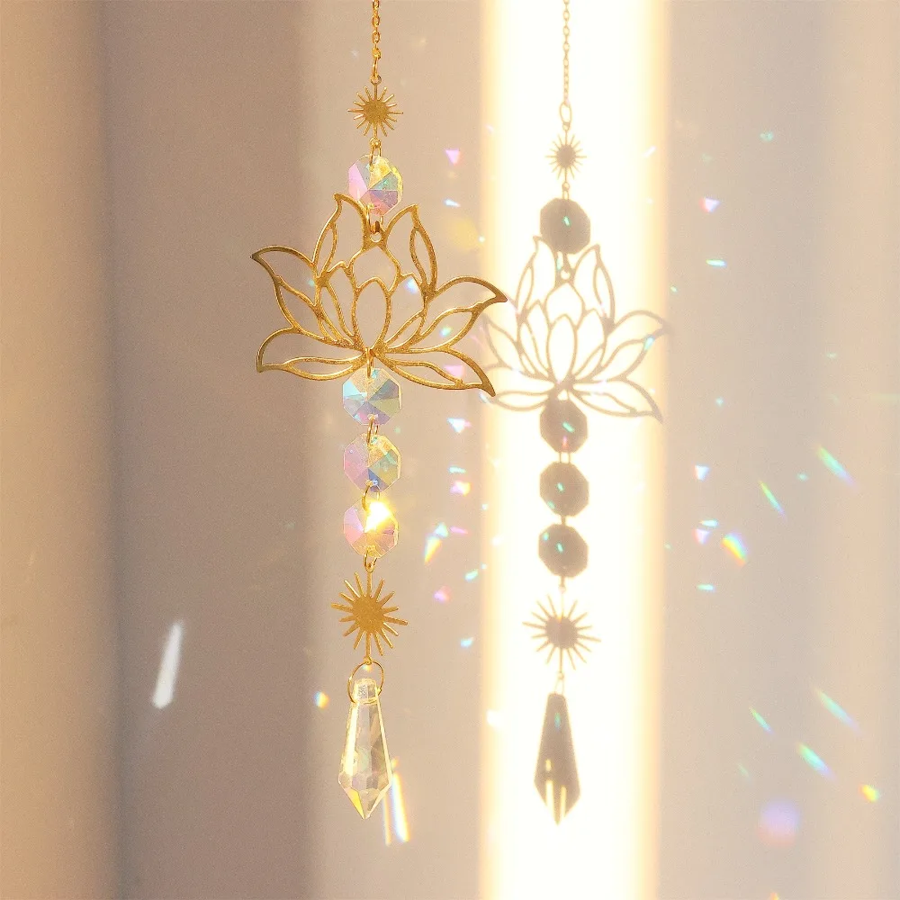 

Золотой ловец солнца из хрусталя