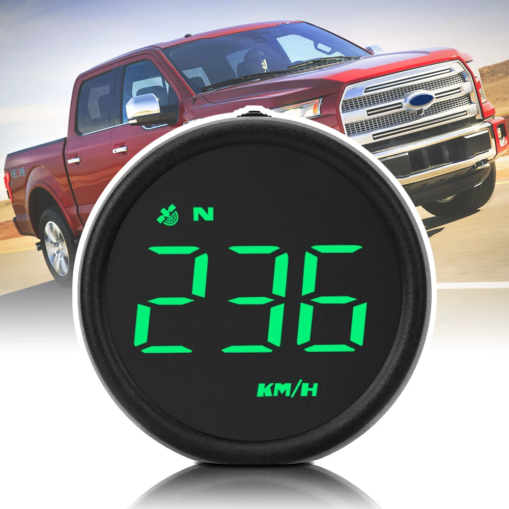 

KM/h HUD Digital Gauges Outdoor off-road Guide Car Head Up Display Overspeed Alarm Speedometer Smart Gadgets GPS