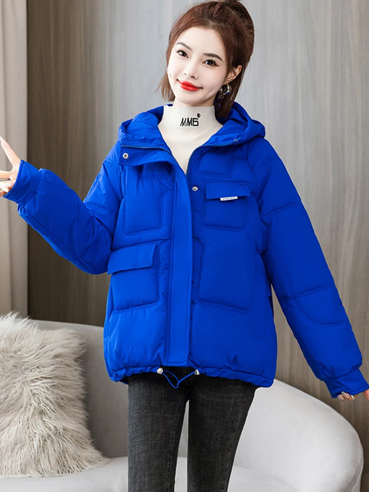 Women Winter Down Padded Jacket Women Hooded Parkas Coat 2022 Winter New Thick Warm Cotton Coat Winter Jacket Female Outwear