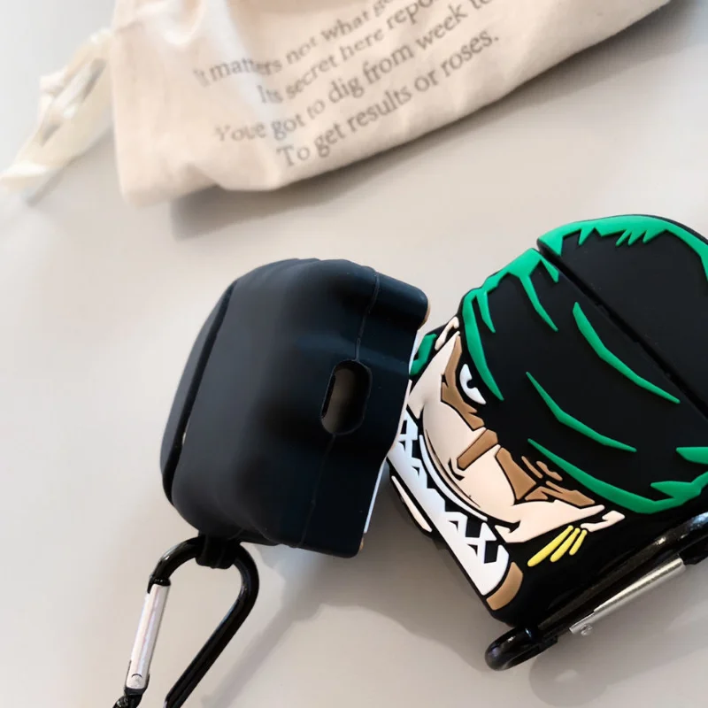 Силиконовый чехол для наушников One Piece Zoro для Airpods 1 2 3 Pro, чехол для беспроводных Bluetooth-наушников, подарки на день рождения (art.: 3920db042f73e) - 3920db042f73e