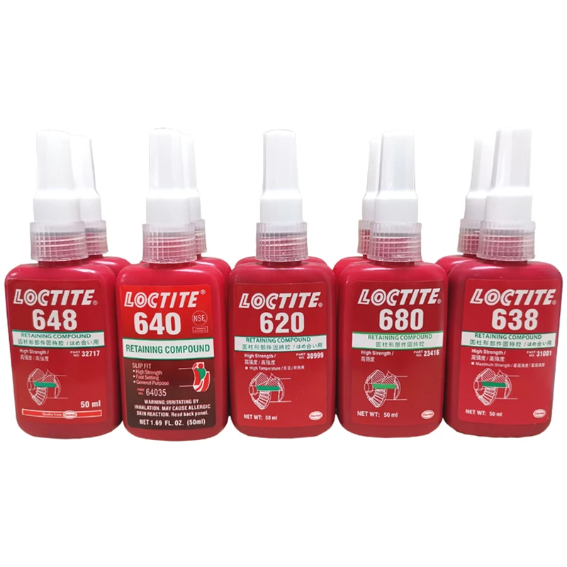 

1pcs 50ml Loctite 638 648 601 641 Anaerobic Glue Cylindrical Parts Retaining Glue Bearing Farewell to Interference Assembly