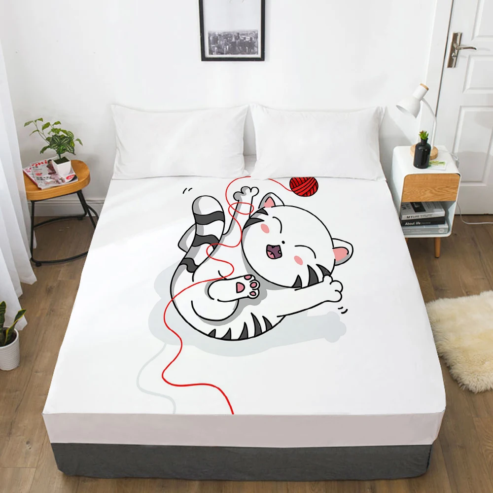 

Чехол для матраса с рисунком Кита, с резинкой