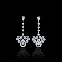 new simple geometric micro encrusted diamond drop earrings female niche light luxury high quality crystal earrings earrings