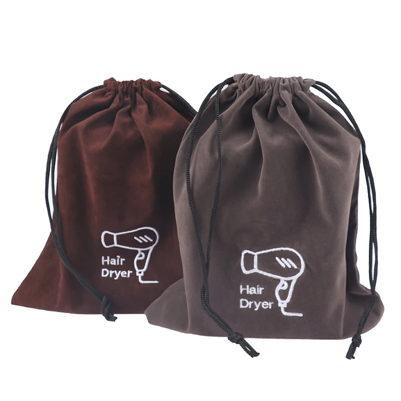 1pc Hair Dryer Cloth Bag Hair Diffuser Hairdryer Bag Drawstring Closure Cover Storage Belt Mouth Drawstring Dust Bag