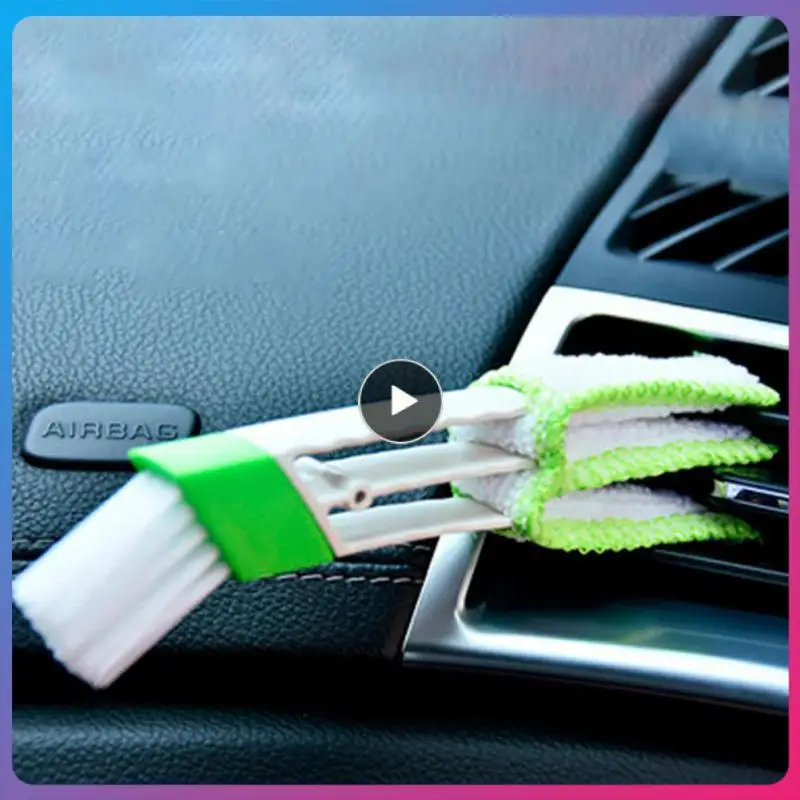 

Car Gap Dust Removal Brush Deep Cleaning Multifunctional Dust Soft Brush Double Headed Brush Super Soft Home And Car Dual Use