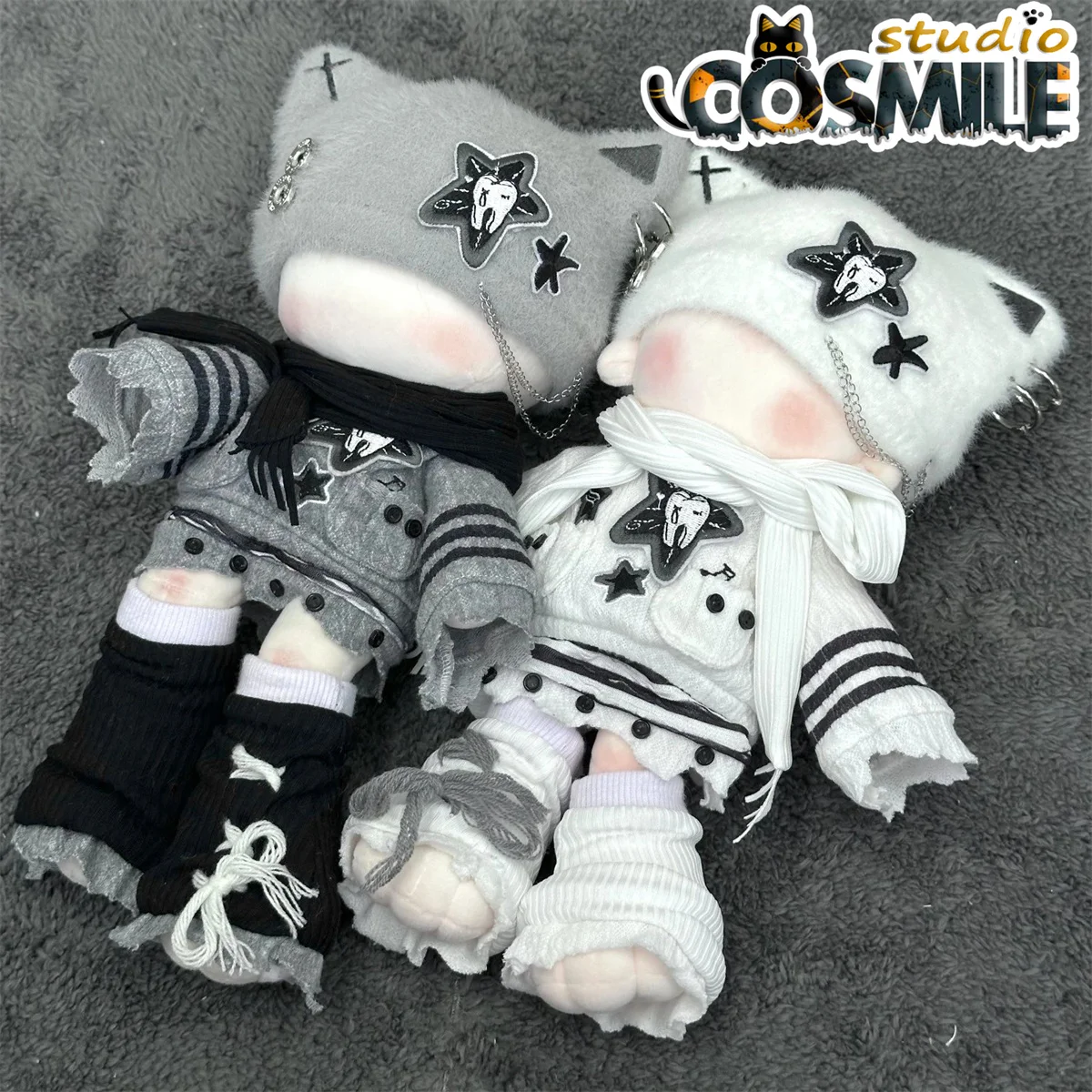 Kpop Звездный идол Субкультура Темный стиль джинеи Кей модный костюм CP Plushie 25 см 30