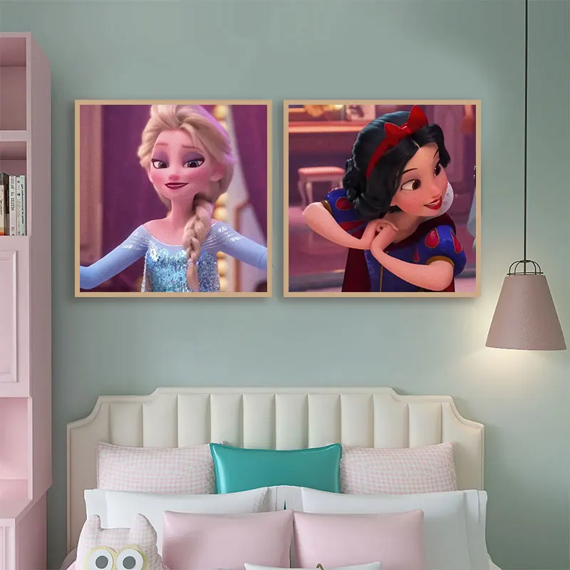 

Набор для алмазной живописи «сделай сам», Алмазная мозаика из мультфильмов Дисней, принцессы Эльзы, полноразмерная круглая Вышивка крестик...