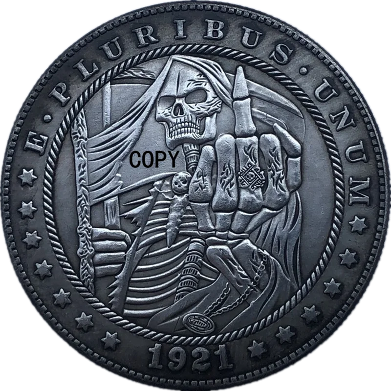 

Hobo Coins 1921 USA Morgan Dollar Silver Coin Home Decor Challenge Commemorative Coin D01