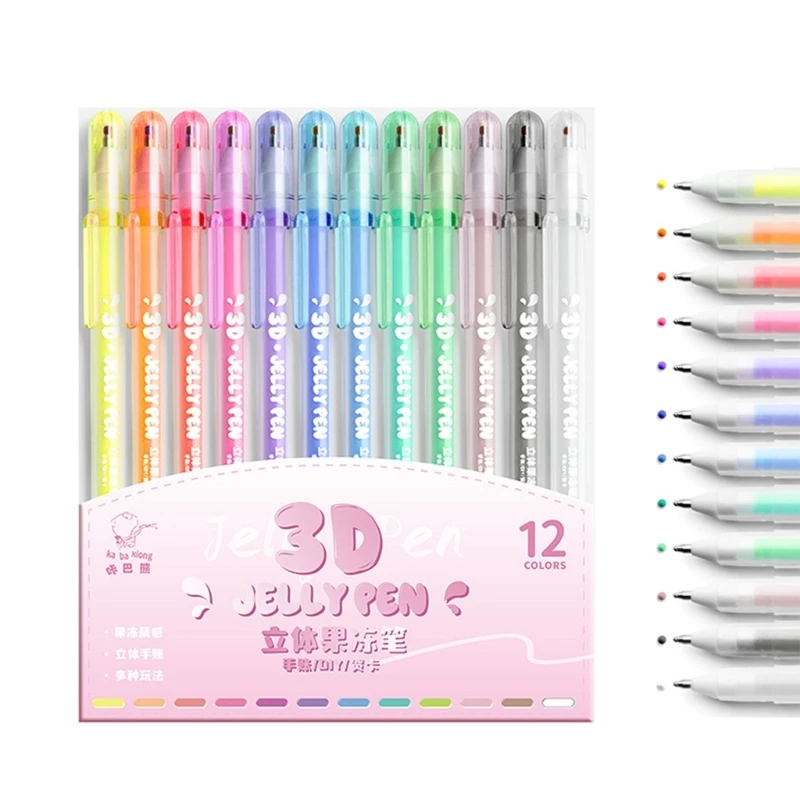 Книжка-раскраска художественные принадлежности жирный маркер 3D желейная ручка