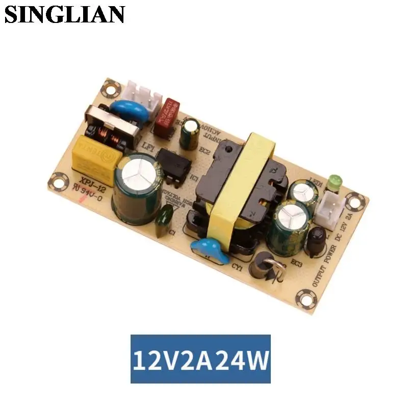 Плата с неизолированным энергопотреблением 12 В, 2 А, Φ 220 В, плата преобразователя 24 Вт, понижающий модуль адаптера зарядки