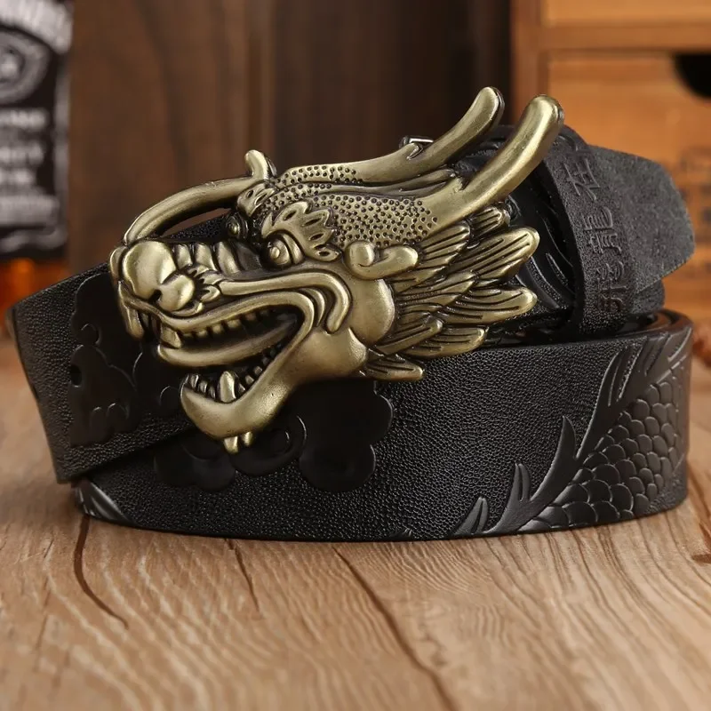 

Ремень из натуральной воловьей кожи мужской, шириной 3,8 см