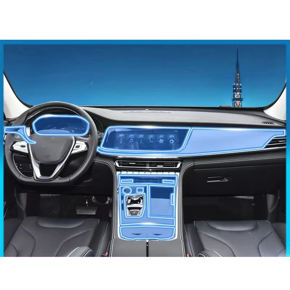 

For CHANGAN CS85 COUPE 2023 2022 Navigation Screen Automotive Interior TPU Protective Film Cover Anti-Scratch Sticker
