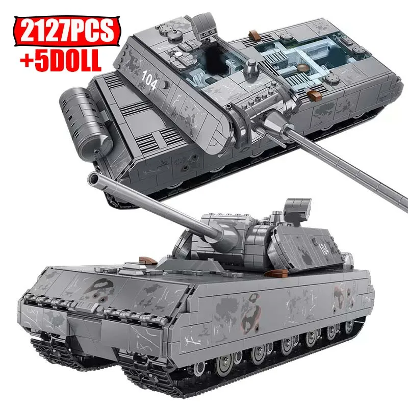 2127 шт. Детский конструктор танк крыса |