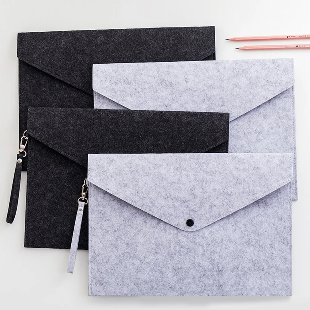 

Folder Document Envelope Folders Felt A4 File Holder Portfolio Documents Paper Snap Button Briefcase Case Portable Expanding