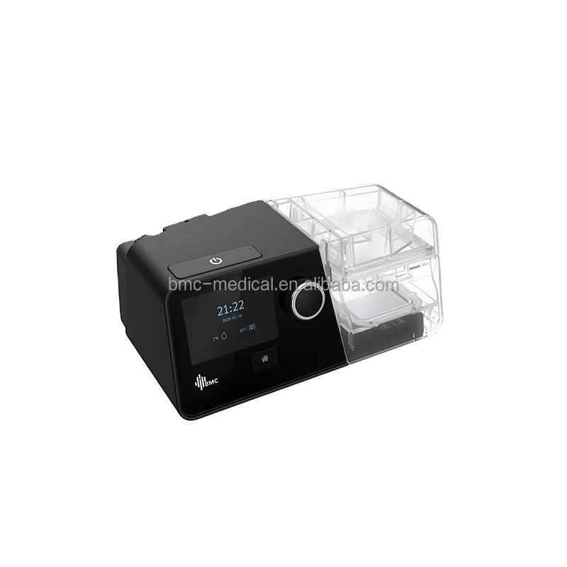 Фото BMC двухуровневый медицинский портативный автоматический дыхательный аппарат Cpap для ночного сна, храпа №3