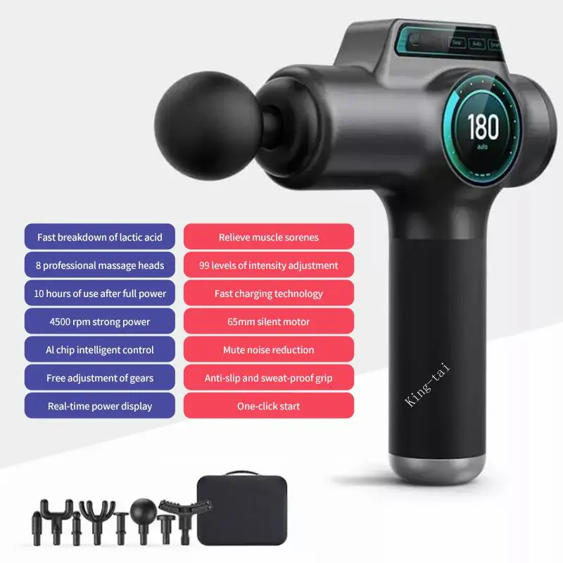 Xiaomi Massage Gun High Frequency Vibration Professional Electric 99 Speeds Deep Tissue Muscle Massager for Body Back Relax images - 4