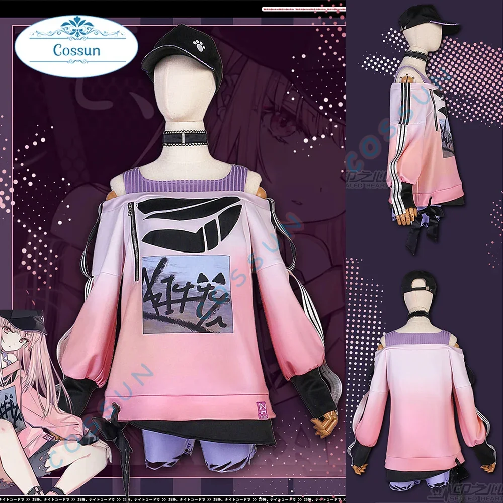 PJSK Akiyama Mizuki костюмы для косплея игровой проект Sekai MZK платье со шляпой униформа на