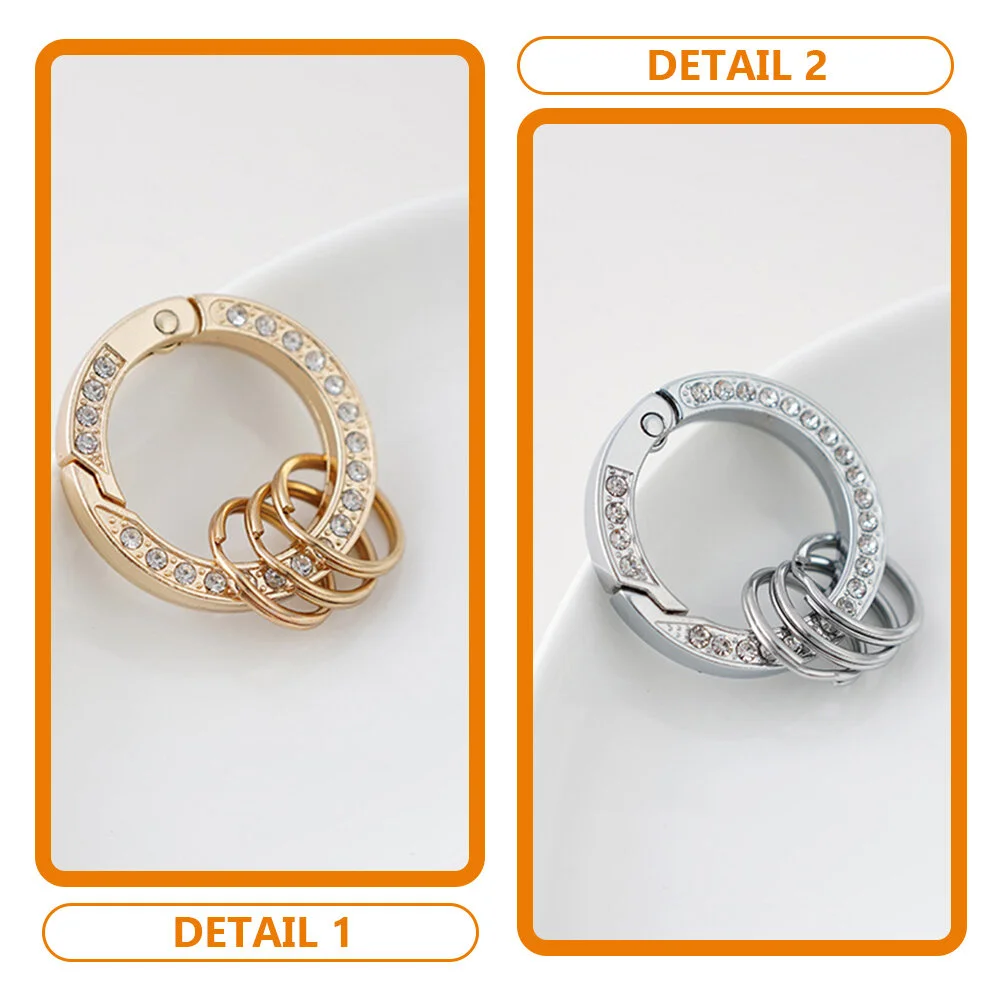 Pendant Set Key Chains Women Car Keys Keychain Purse Charms Handbags Accessories Bling Keychains Holder