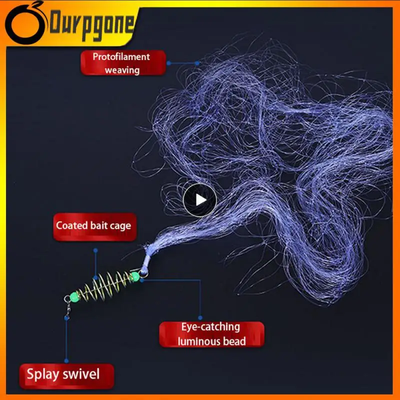 

12 Size Fishing Feeder Trap Overlord Bundle Spring Net Netting Connector Fish Net Keeping Lures Throwing Net Fishing Tackle