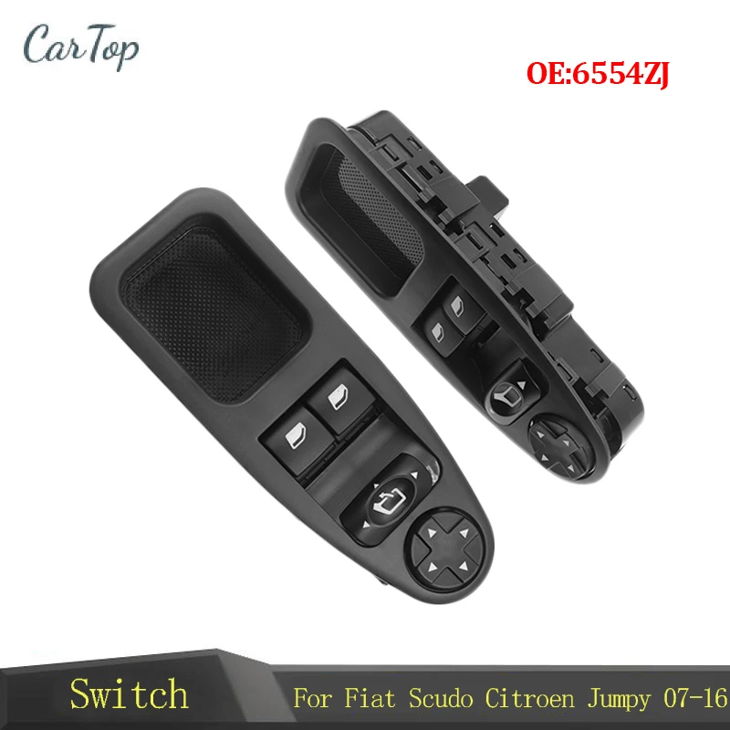 

12/13 Pins 6554.ZJ Power Electric Window Control Switch For Fiat Scudo Citroen Jumpy Dispatch Peugeot Expert Master 2007-2016