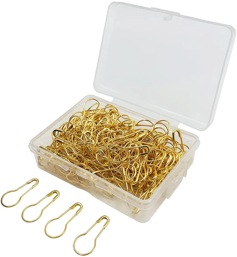 

100pcs Metal safety Pins/Gourd Pin/Bulb Pin For Clothing Crafting and DIY