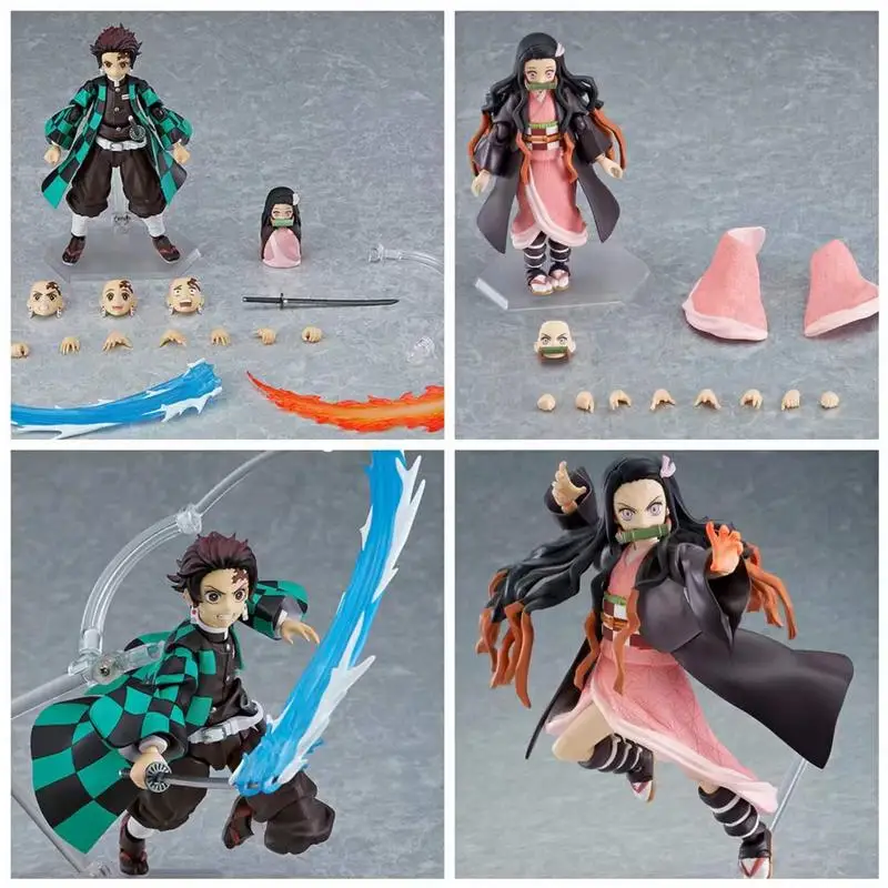 

Demon Slayer Kamado Nezuko Figma 508-dx Tanjiro 498-dx Zenitsu 522-dx 6" Action Figure Joint Movable PVC Model Toy Gifts