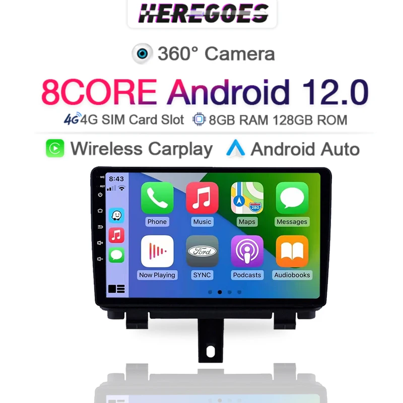 Автомагнитола Carplay 2 Din Android 12 0 для Audi Q3 1 8U 2012 - 2018 Navi GPS Радио DSP 4G + Wifi Bluetooth |