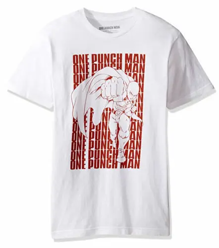 100 аутентичная футболка с аниме One Punch Man saiтама Пробивка серьезный режим Nwt