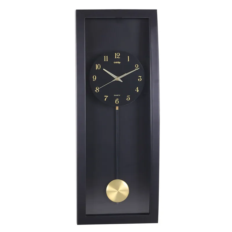 

Большие черные настенные часы, винтажные настенные часы-Маятник для гостиной, потертые шикарные большие часы, ретро-часы, настенные часы, до...