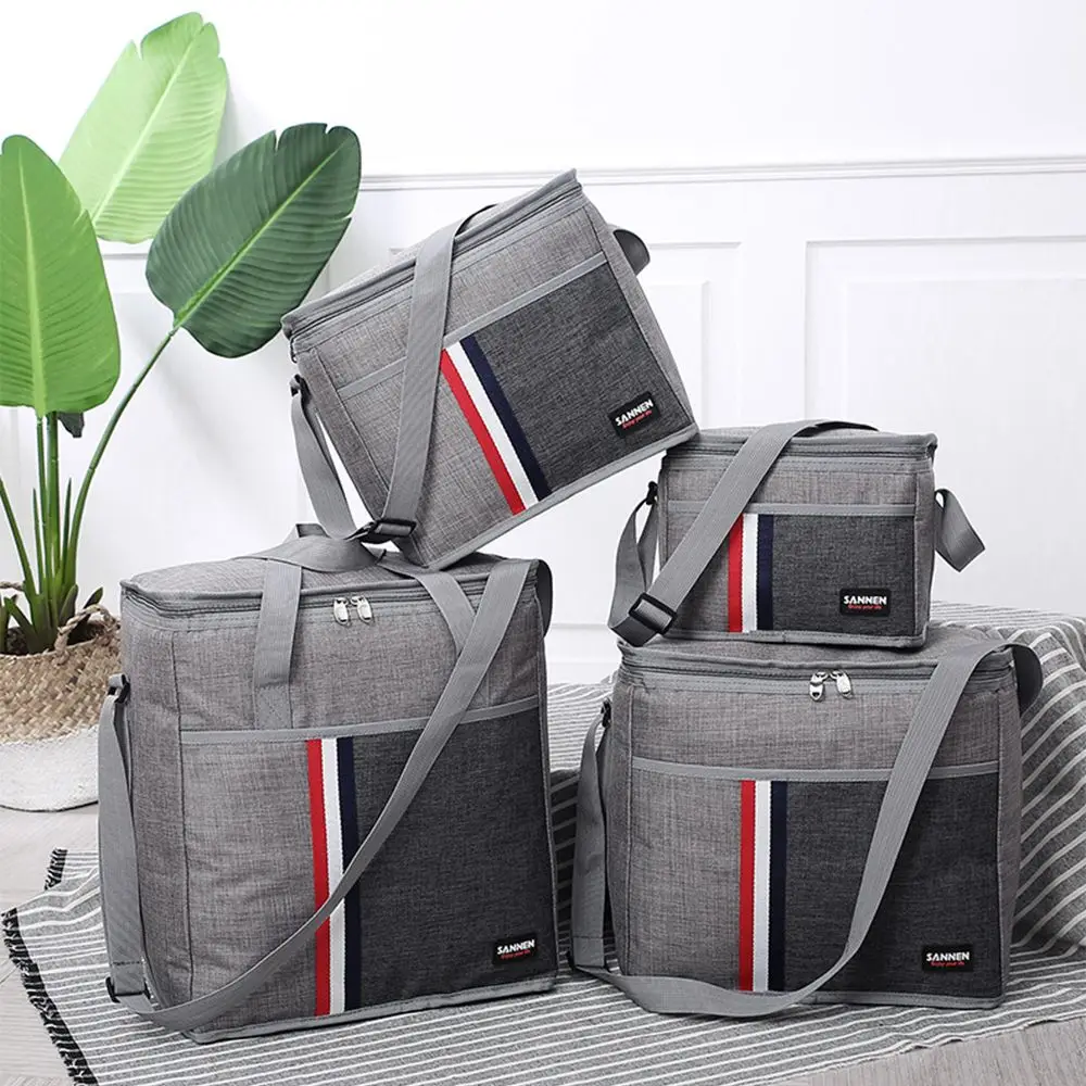 

Casual Waterproof Handbags Thermal Insulated Aluminum Film Inside Food Storage Box Picnic Bag Lunch Bags Cooler Bag