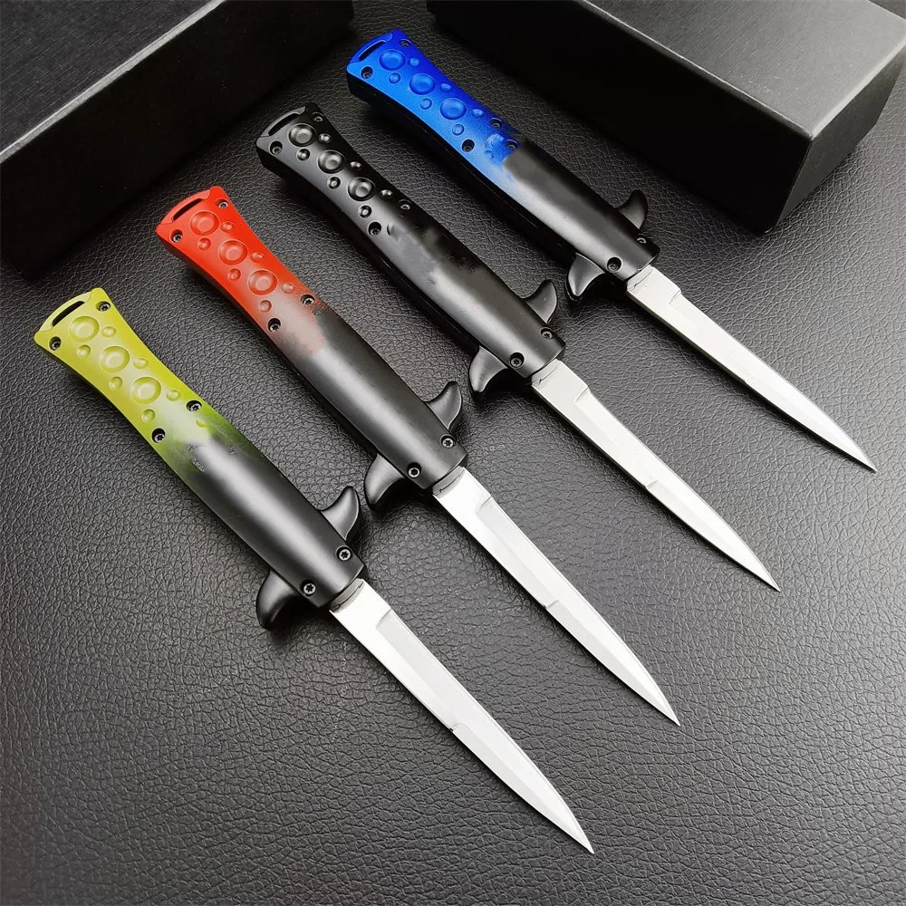

Outdoor Folding Knife 440C Blade Zinc Alloy Handle Survive Hunting Knife High Hardness and Sharp Pocket Knives Automatic Knife