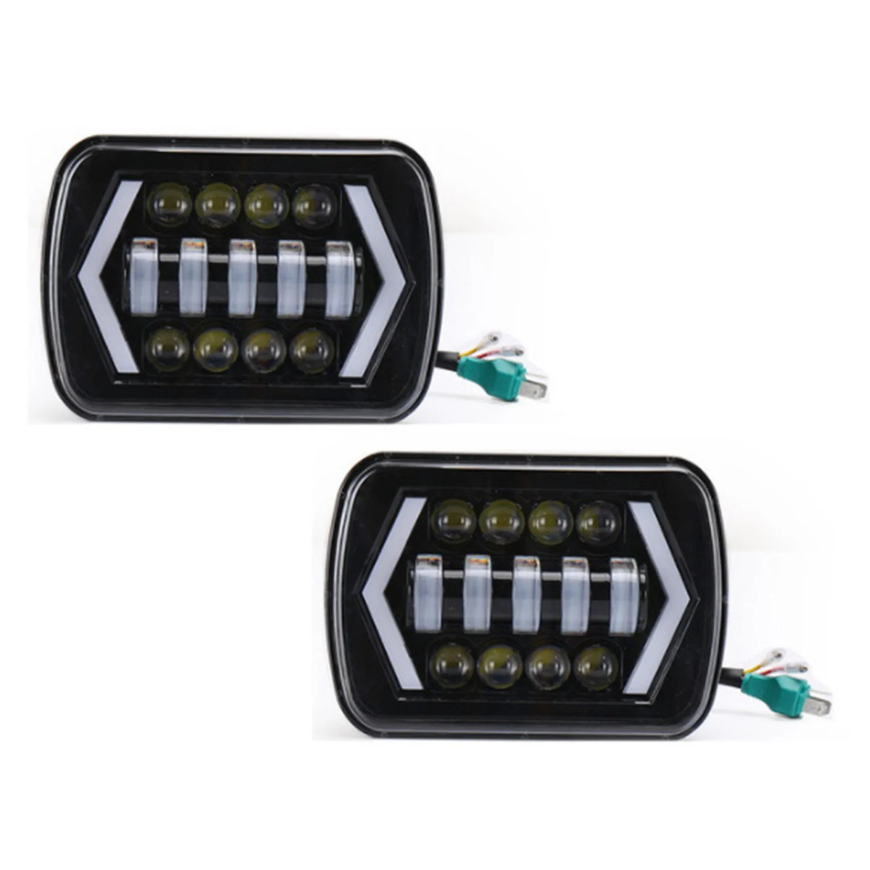 

5X7 inch Waterproof LED Projector Headlight Bulb Hi-Lo Beam Halo for Jeep Cherokee XJ Car Light Accessories